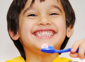Children Enjoying Brushing Their Teeth